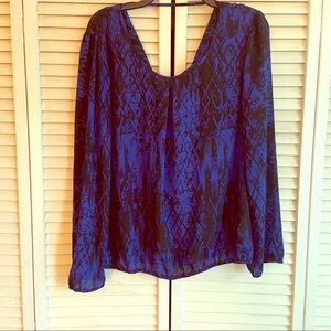 Black and blue top